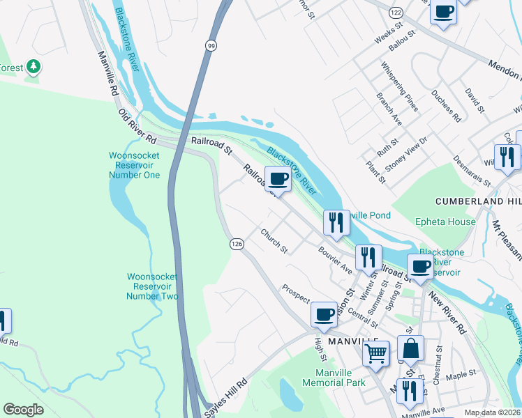 map of restaurants, bars, coffee shops, grocery stores, and more near 114 Bouvier Avenue in Lincoln