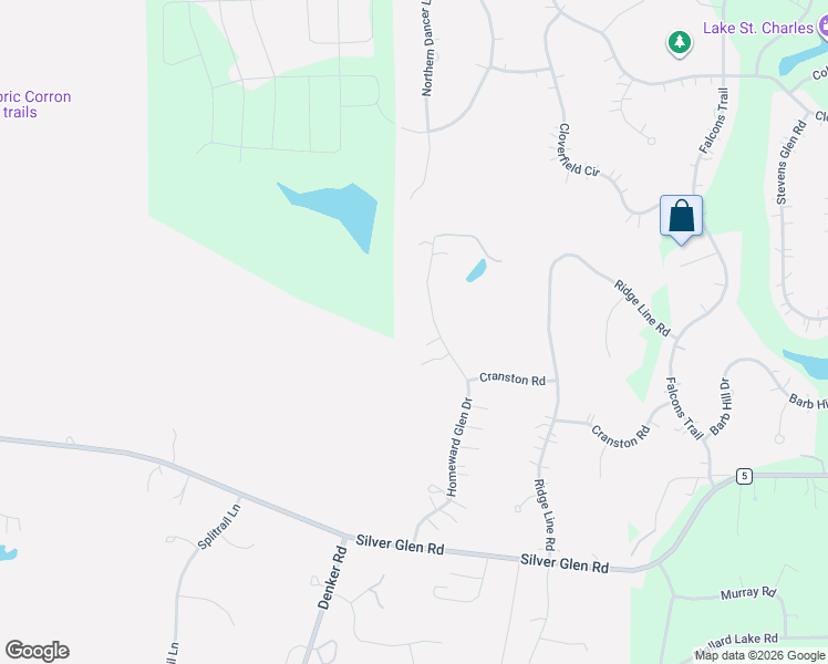 map of restaurants, bars, coffee shops, grocery stores, and more near 7N330 Homeward Glen Drive in St. Charles