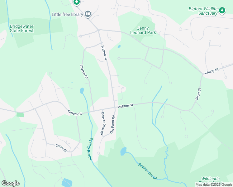 map of restaurants, bars, coffee shops, grocery stores, and more near 630 Walnut Street in Bridgewater