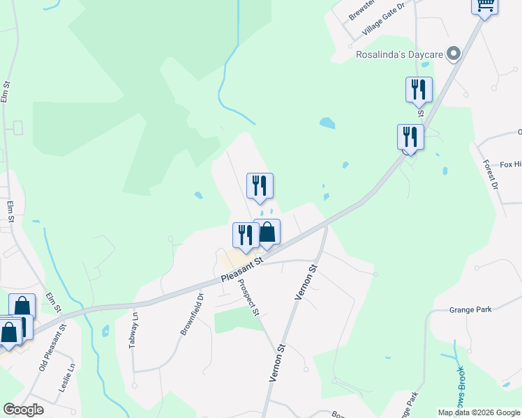 map of restaurants, bars, coffee shops, grocery stores, and more near 25 Scotland Boulevard in Bridgewater