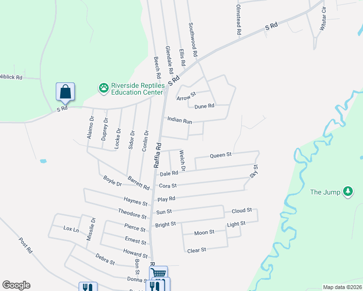 map of restaurants, bars, coffee shops, grocery stores, and more near 7 Welch Drive in Enfield