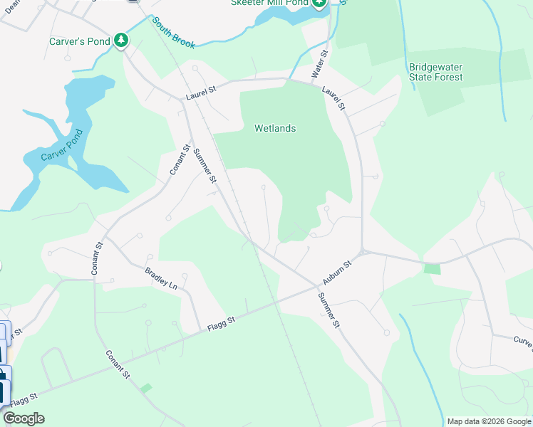 map of restaurants, bars, coffee shops, grocery stores, and more near 50 Charles Street in Bridgewater