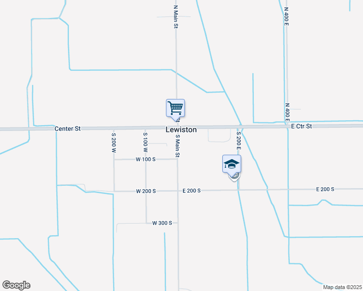map of restaurants, bars, coffee shops, grocery stores, and more near 61 South Main Street in Lewiston