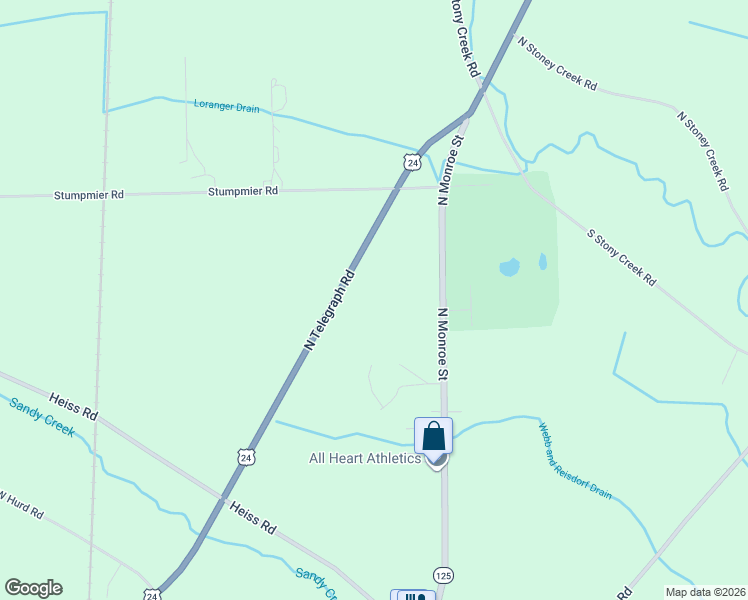 map of restaurants, bars, coffee shops, grocery stores, and more near 6725 North Monroe Street in Monroe