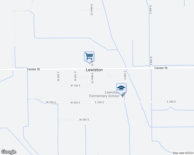 map of restaurants, bars, coffee shops, grocery stores, and more near 61 South Main Street in Lewiston