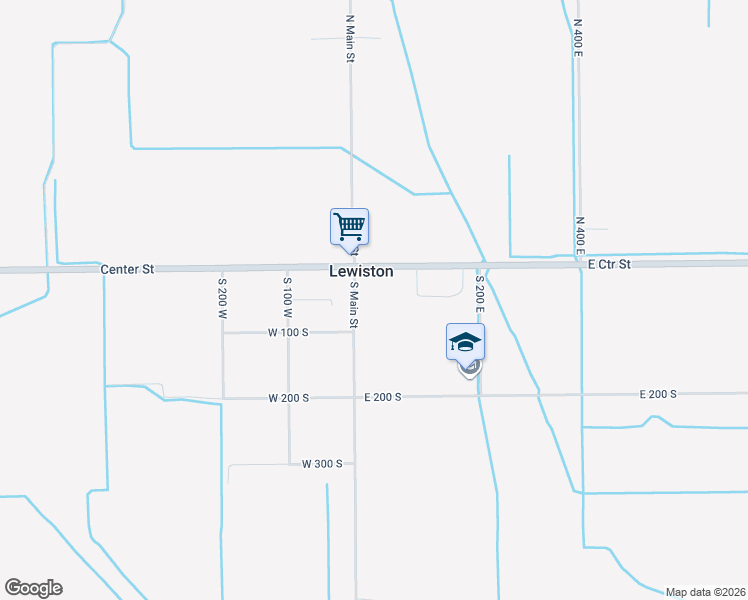 map of restaurants, bars, coffee shops, grocery stores, and more near 61 South Main Street in Lewiston