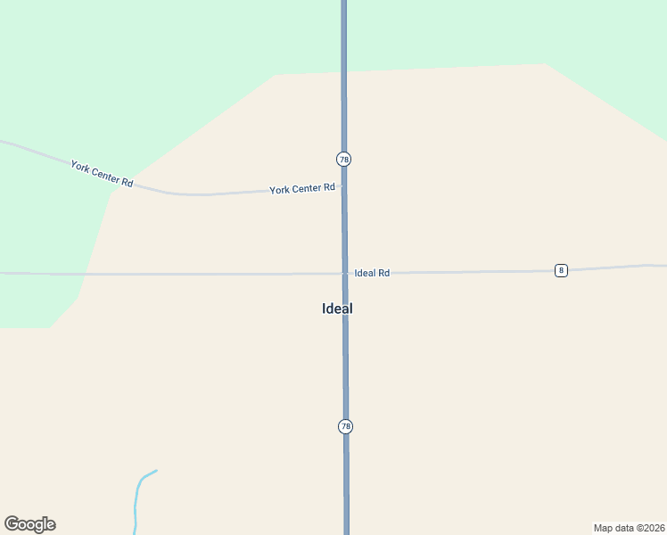 map of restaurants, bars, coffee shops, grocery stores, and more near 16369 Ideal Road in Thomson