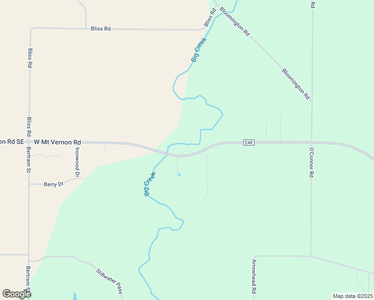 map of restaurants, bars, coffee shops, grocery stores, and more near 1555 West Mount Vernon Road in Mount Vernon