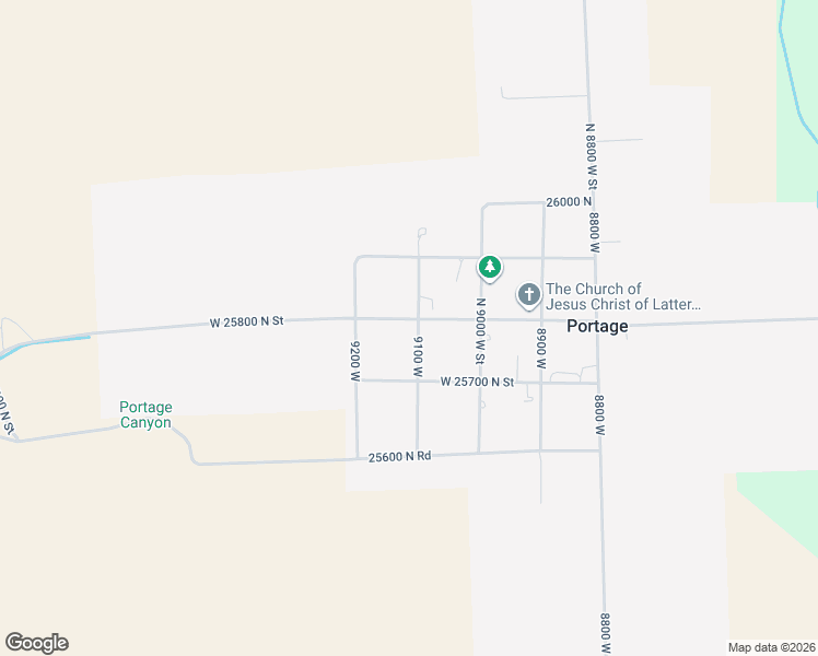 map of restaurants, bars, coffee shops, grocery stores, and more near 9115 West 25800 North Street in Portage