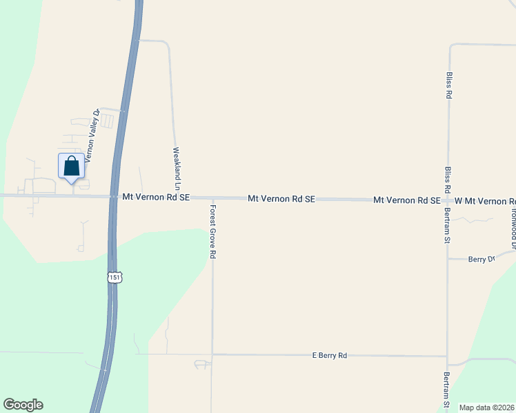 map of restaurants, bars, coffee shops, grocery stores, and more near 7423 Mount Vernon Road Southeast in Cedar Rapids