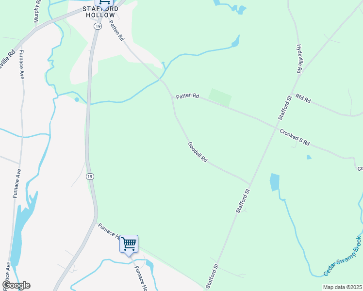 map of restaurants, bars, coffee shops, grocery stores, and more near 13 Goodell Road in Stafford