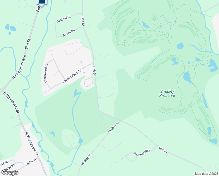 map of restaurants, bars, coffee shops, grocery stores, and more near 207 Oak Street in Norton