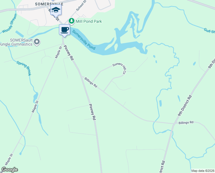 map of restaurants, bars, coffee shops, grocery stores, and more near 159 Somers Hill Circle in Somers
