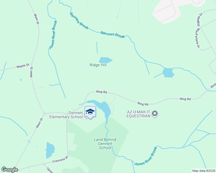 map of restaurants, bars, coffee shops, grocery stores, and more near 49 Ring Road in Plympton