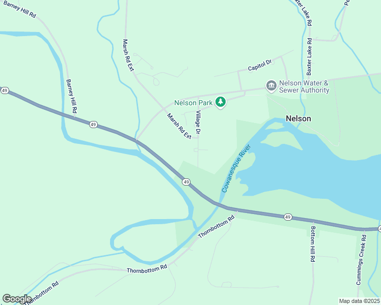 map of restaurants, bars, coffee shops, grocery stores, and more near 122 Village Drive in Lawrenceville