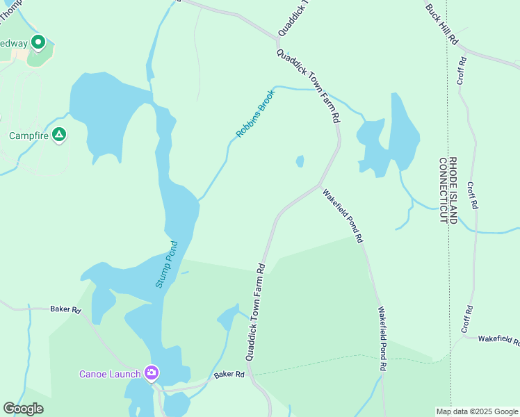 map of restaurants, bars, coffee shops, grocery stores, and more near 484 Quaddick Town Farm Road in Thompson
