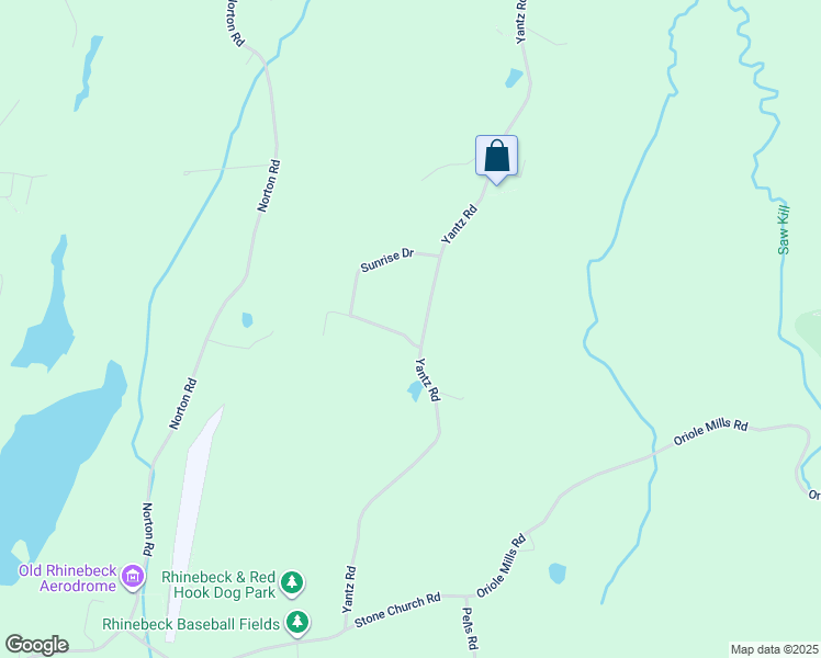 map of restaurants, bars, coffee shops, grocery stores, and more near 10 Sunrise Drive in Red Hook