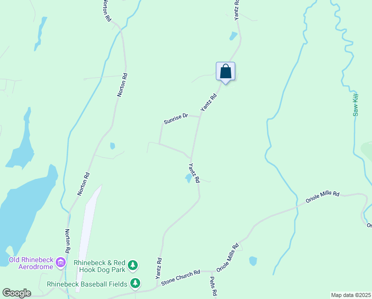 map of restaurants, bars, coffee shops, grocery stores, and more near 10 Sunrise Drive in Red Hook
