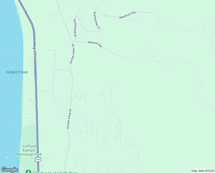 map of restaurants, bars, coffee shops, grocery stores, and more near 551 Ridge Road in Smith River