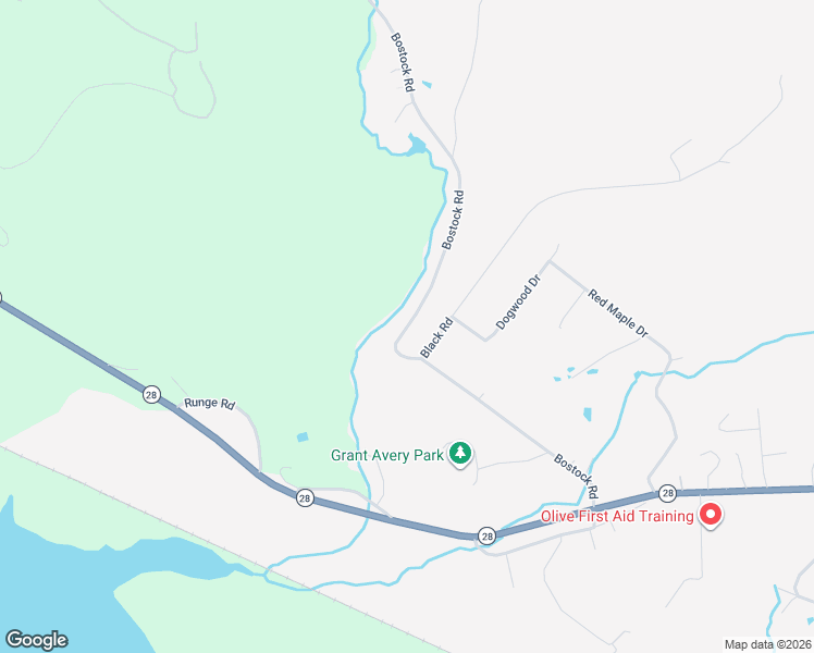 map of restaurants, bars, coffee shops, grocery stores, and more near 134 Bostock Rd in Shokan