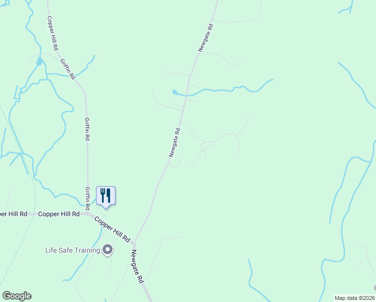 map of restaurants, bars, coffee shops, grocery stores, and more near 226 Newgate Road in East Granby