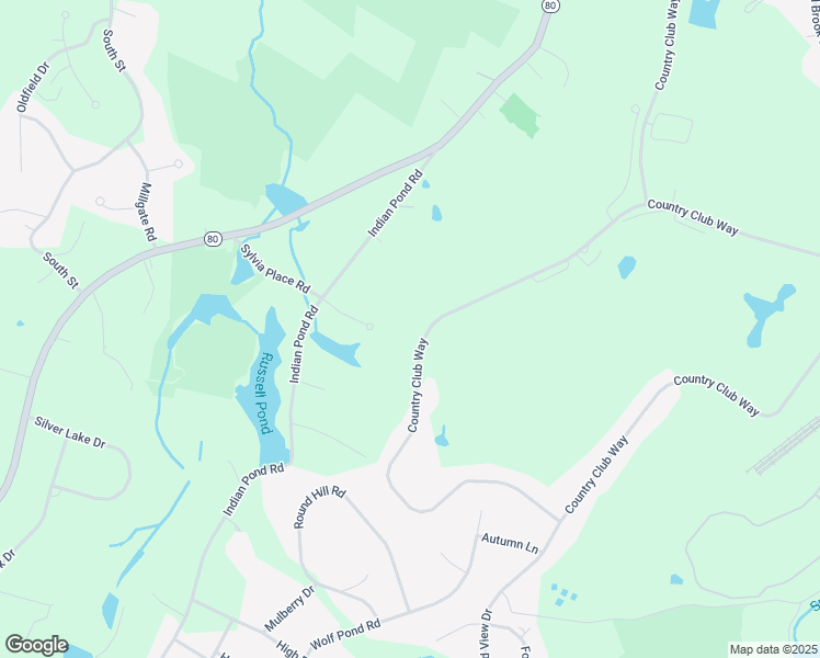 map of restaurants, bars, coffee shops, grocery stores, and more near 131 Country Club Way in Kingston