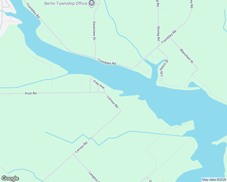 map of restaurants, bars, coffee shops, grocery stores, and more near 5595 Frey Boulevard in Charter Township of Berlin