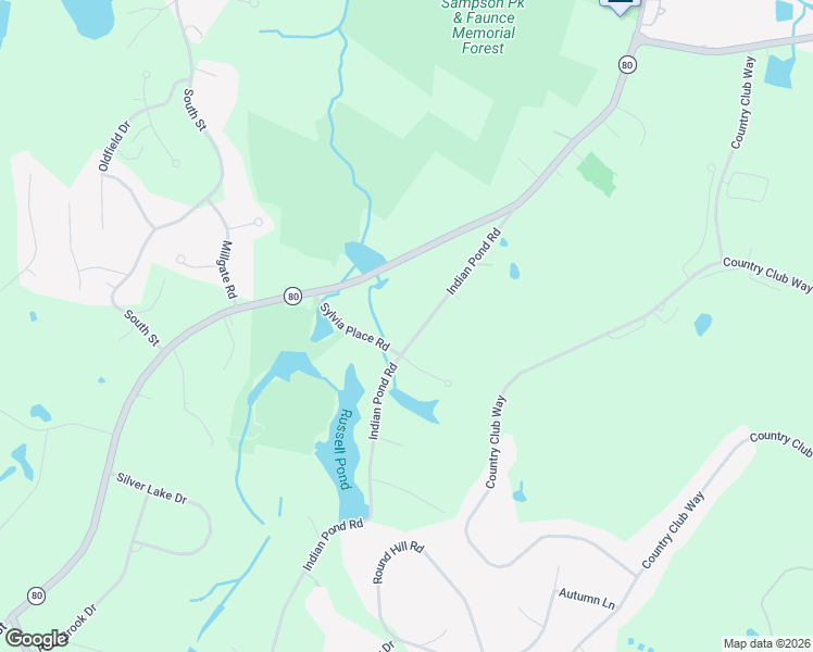 map of restaurants, bars, coffee shops, grocery stores, and more near 29 Indian Pond Road in Kingston