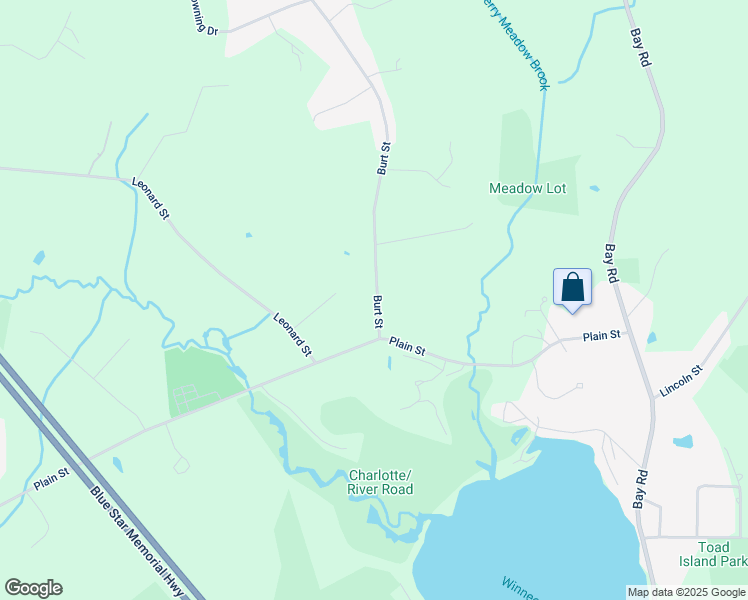 map of restaurants, bars, coffee shops, grocery stores, and more near 141 Burt Street in Norton