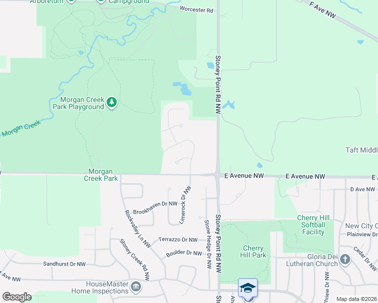 map of restaurants, bars, coffee shops, grocery stores, and more near 922 Blue Stone Street Northwest in Cedar Rapids