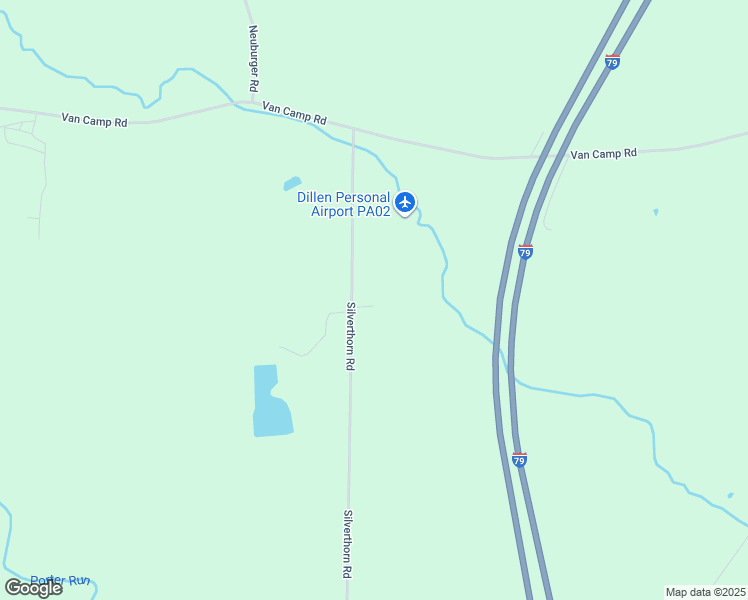 map of restaurants, bars, coffee shops, grocery stores, and more near 9395 Silverthorn Road in McKean