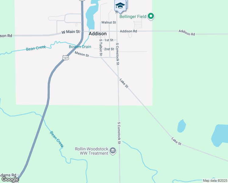 map of restaurants, bars, coffee shops, grocery stores, and more near 6481 Sorby Highway in Addison