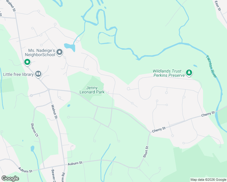 map of restaurants, bars, coffee shops, grocery stores, and more near 45 Calthrop Drive in Bridgewater