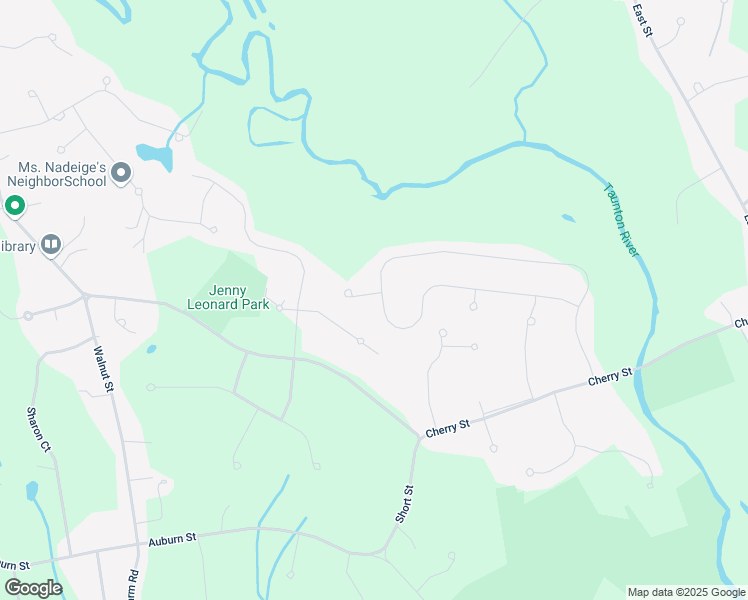 map of restaurants, bars, coffee shops, grocery stores, and more near 61 Magnolia Way in Bridgewater