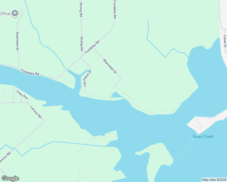 map of restaurants, bars, coffee shops, grocery stores, and more near 6119 Blanchett Street in Monroe County