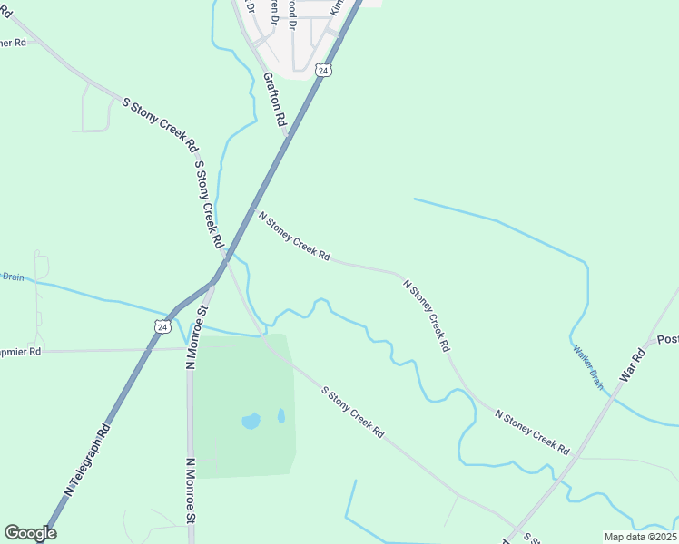 map of restaurants, bars, coffee shops, grocery stores, and more near 7211 North Stoney Creek Road in Monroe County