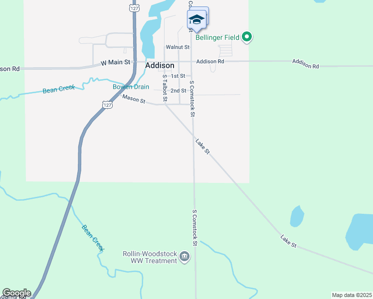 map of restaurants, bars, coffee shops, grocery stores, and more near 6481 Sorby Highway in Addison