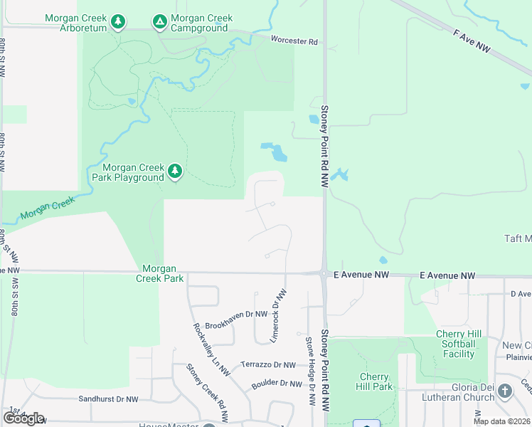 map of restaurants, bars, coffee shops, grocery stores, and more near 6709 Red Granite Court Northwest in Cedar Rapids