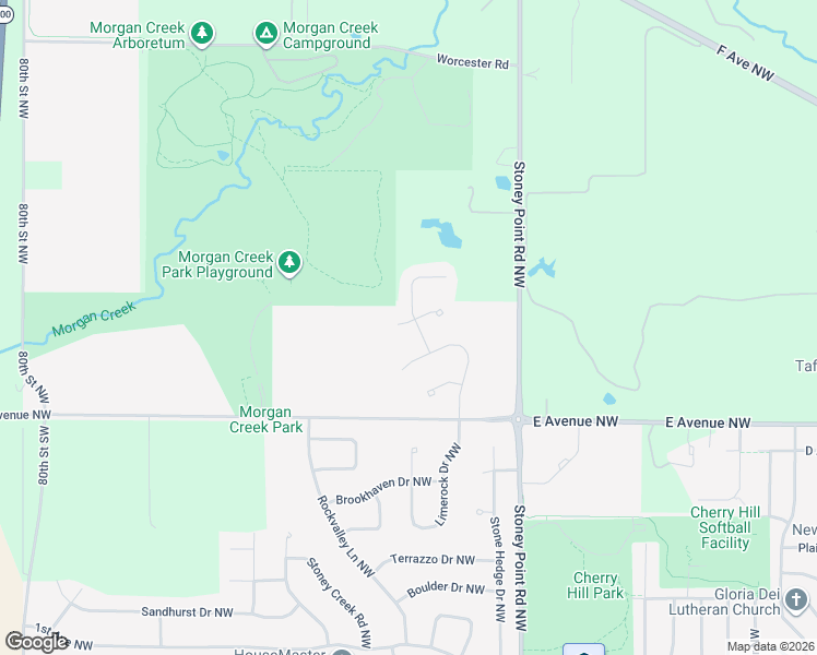map of restaurants, bars, coffee shops, grocery stores, and more near 1100 Black Granite Road Northwest in Cedar Rapids