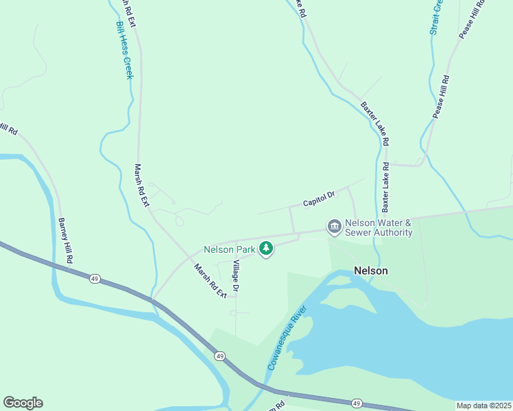 map of restaurants, bars, coffee shops, grocery stores, and more near 16 Capitol Drive in Nelson