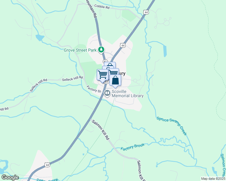 map of restaurants, bars, coffee shops, grocery stores, and more near 10 Academy Street in Salisbury