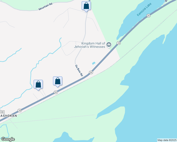 map of restaurants, bars, coffee shops, grocery stores, and more near 2774 State 28 in Shokan
