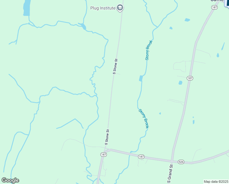 map of restaurants, bars, coffee shops, grocery stores, and more near 419 South Stone Street in Suffield