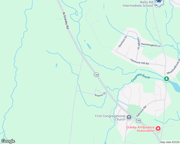 map of restaurants, bars, coffee shops, grocery stores, and more near 275 North Granby Road in Granby