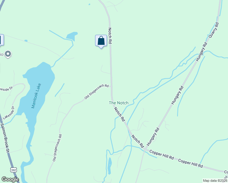 map of restaurants, bars, coffee shops, grocery stores, and more near 48 Notch Road in Granby