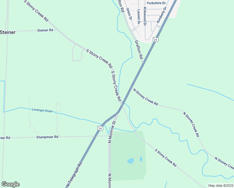 map of restaurants, bars, coffee shops, grocery stores, and more near 7211 North Stoney Creek Road in Monroe County