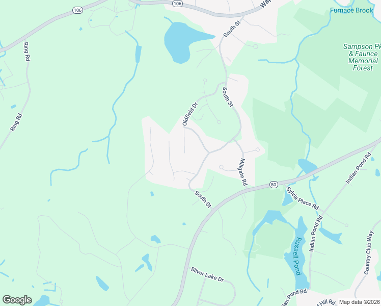 map of restaurants, bars, coffee shops, grocery stores, and more near 10 Foxtail Drive in Kingston