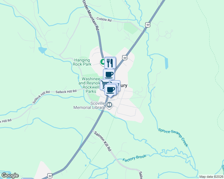 map of restaurants, bars, coffee shops, grocery stores, and more near 8 Main Street in Salisbury