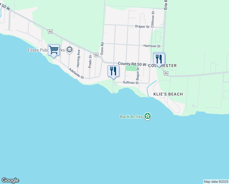 map of restaurants, bars, coffee shops, grocery stores, and more near 100 Jackson Street in Essex