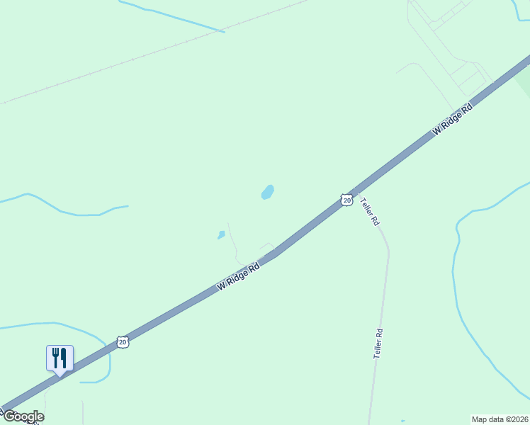 map of restaurants, bars, coffee shops, grocery stores, and more near 11020 Ridge Road in Girard